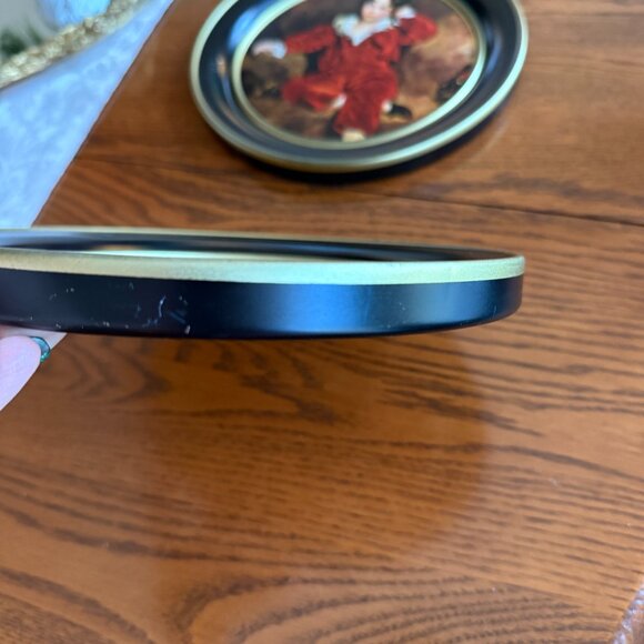 2 Vintage Tin Classic Picture of Blue Boy & Red Boy - Picture 5 of 15